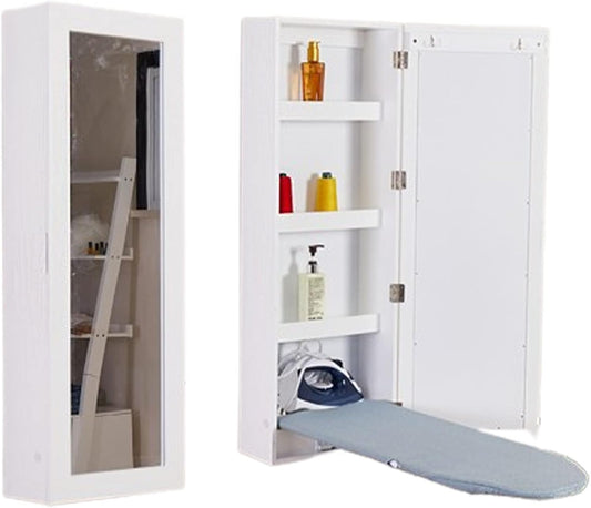 Choisissez le miroir qui se replie apres usage en coloris blanc