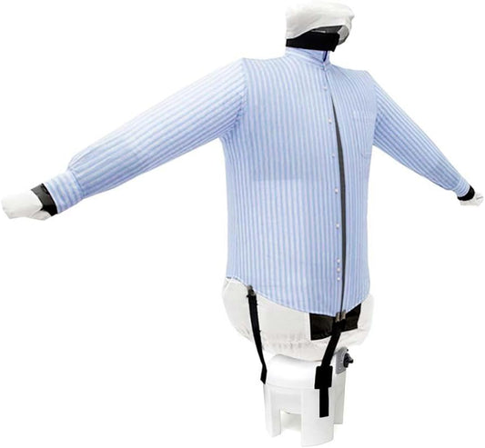 Ce mannequin de repassage reunit un reglage de temperature et une partie textile en coton