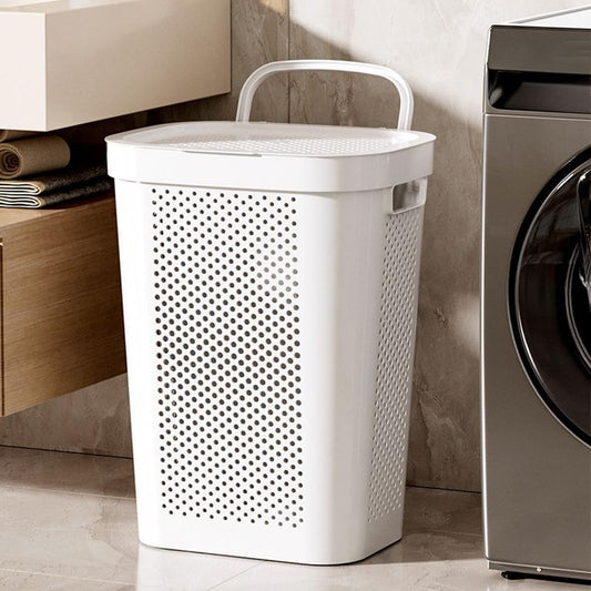 Ce trieur a linge avec fermeture par couvercle